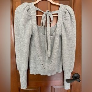 WAYF Leland tie back sweater